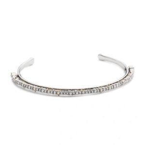 NEW Alexis Bittar Crystal Lace Orbiting Cuff Bracelet